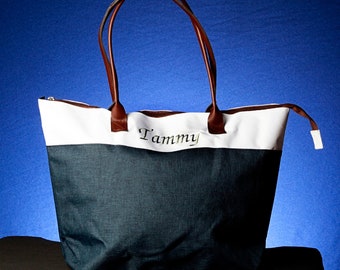 Bridesmaid Tote Bag with zipper, Aesthetic tote bag, bachelorette party favors bags, Bride beach bag - Any Amount Bridesmaid Proposal