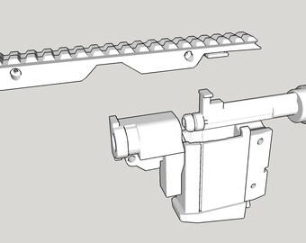 Nerf Pharaoh 3D printed Anubis short dart kit with top rail *DIGITAL FILES ONLY!