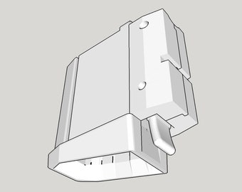Nerf Pharaoh 3D printed short dart flaired universal magwell