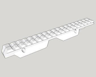 Nerf Pharaoh 3D printed picatinny top rail