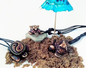 Turtle Necklace. Surfer Necklace. Sea Turtle Jewelry. Turtle Necklace for Men. Mens Turtle Necklace. Woman's Turtle Necklace. Beach Jewelry