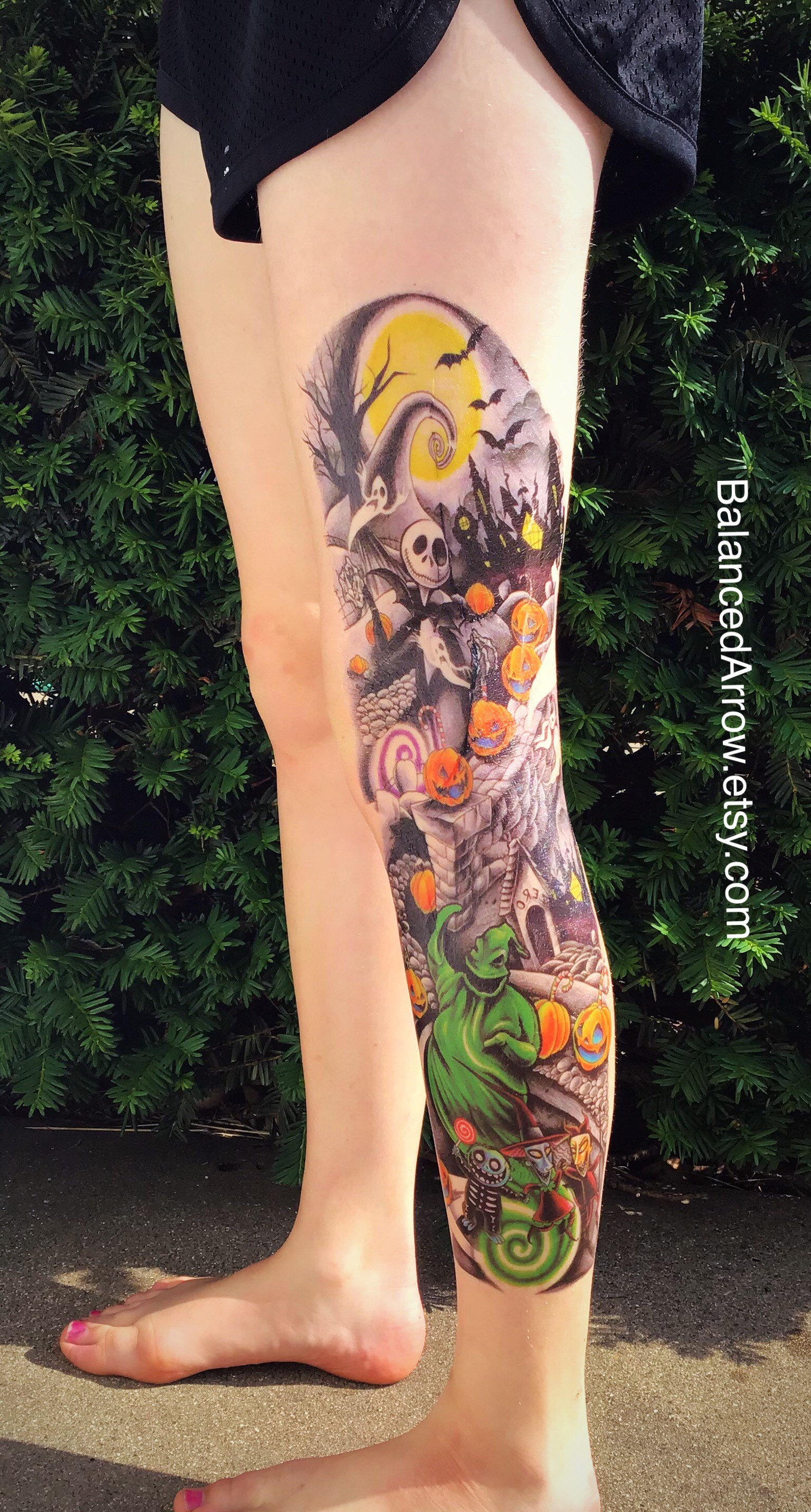 The Nightmare before Christmas backpiece tattoo In Progre  Flickr