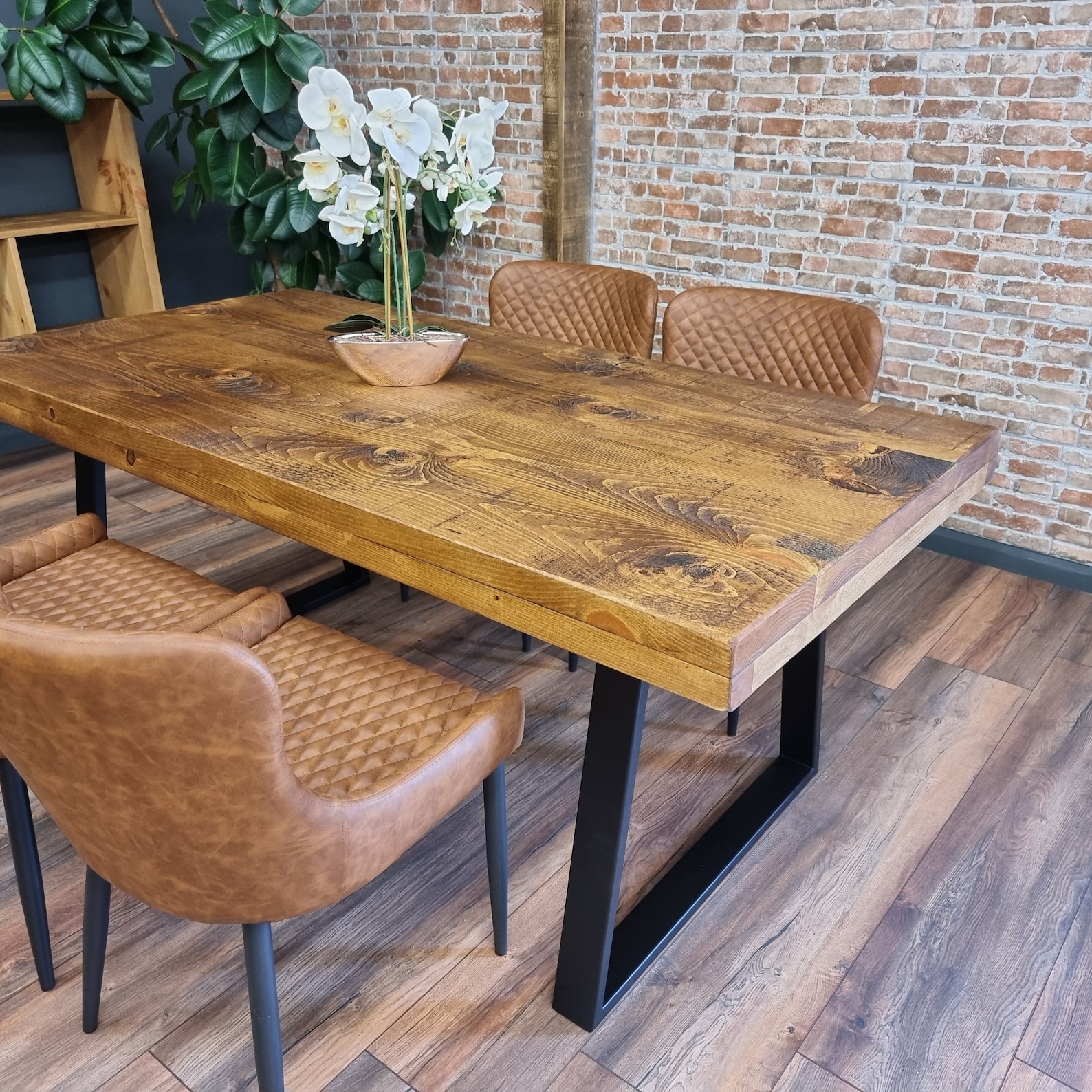 Industrial Dining Table Grantham Thick Dining Table Etsy UK
