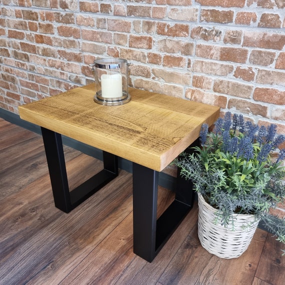 Lincoln Rustic Side Table Coffee Table Handmade Industrial 