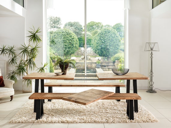 Rustic extendable table deals