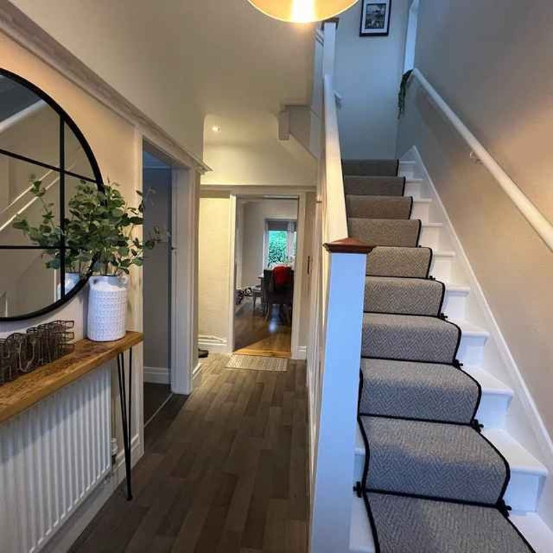 Rustic Console Table with Hairpin Legs