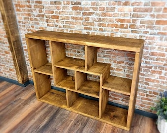 Rustic Bookcase Handmade Industrial Style Bookcase Bookshelf Storage Unit Cabinet Boston