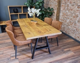 Rustic Dining Table XS FRAME LEGS Industrial Rustic Handmade | Etsy UK