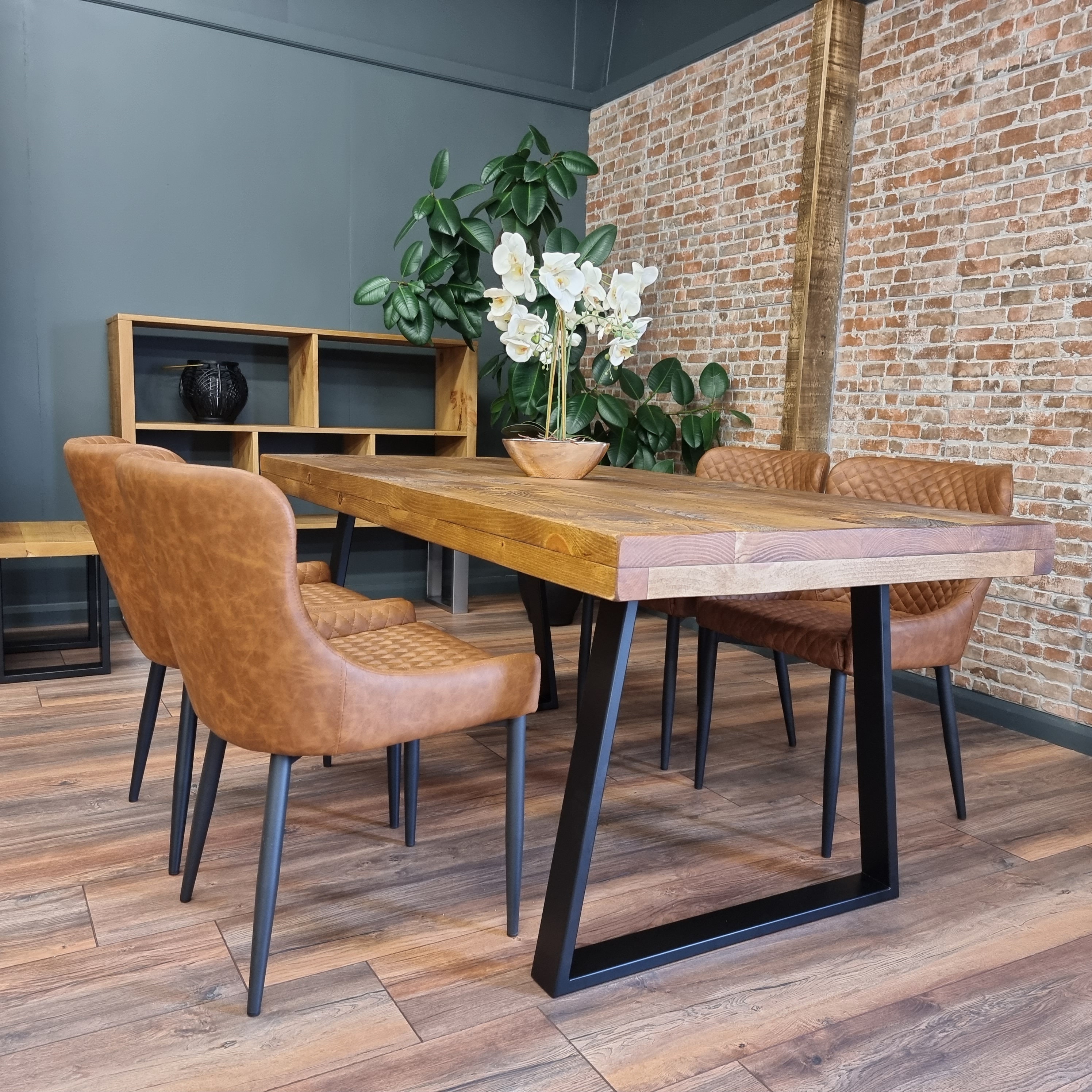 Industrial Dining Table Grantham Thick Dining Table - Etsy UK