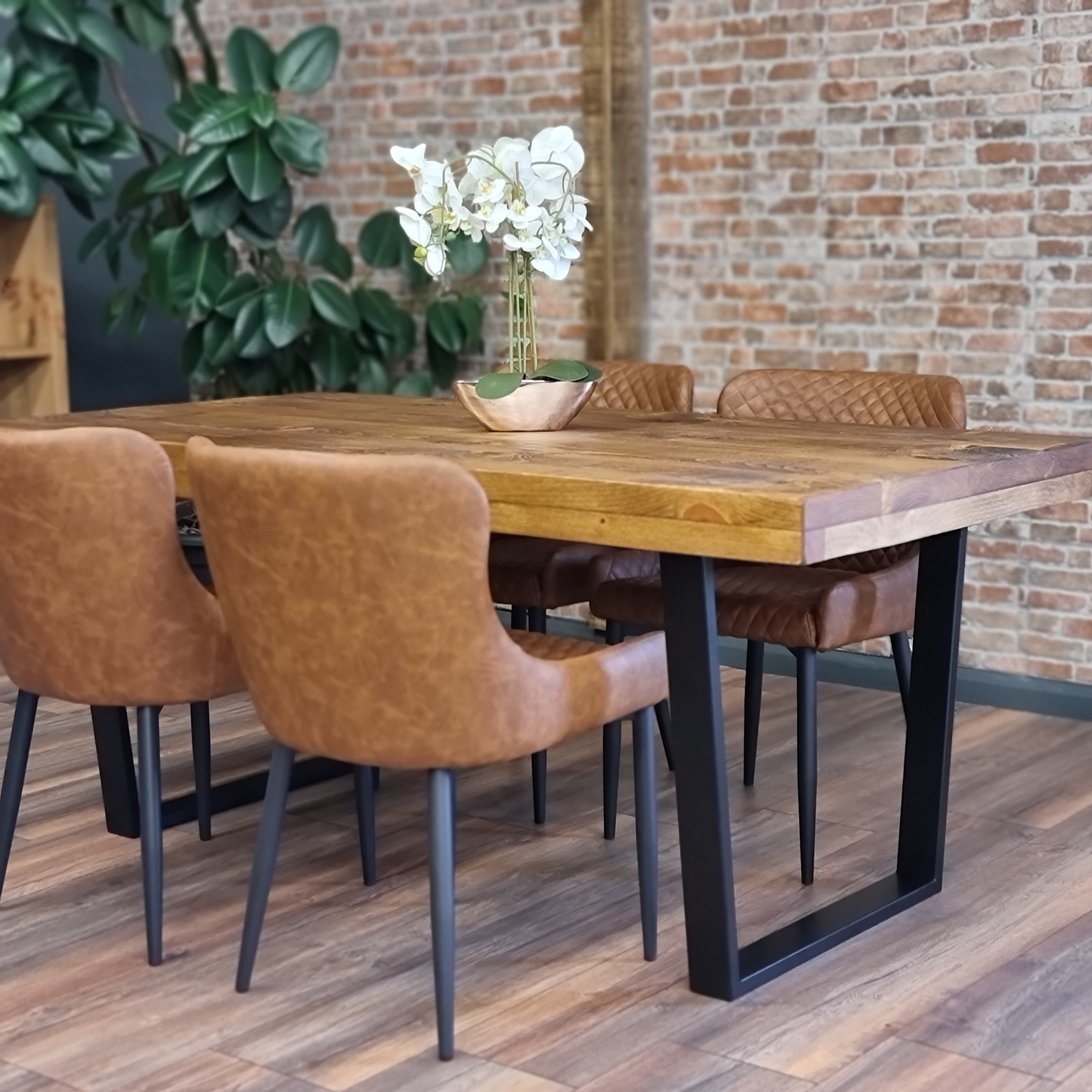 Industrial Dining Table Grantham Thick Dining Table VFRAME Etsy UK