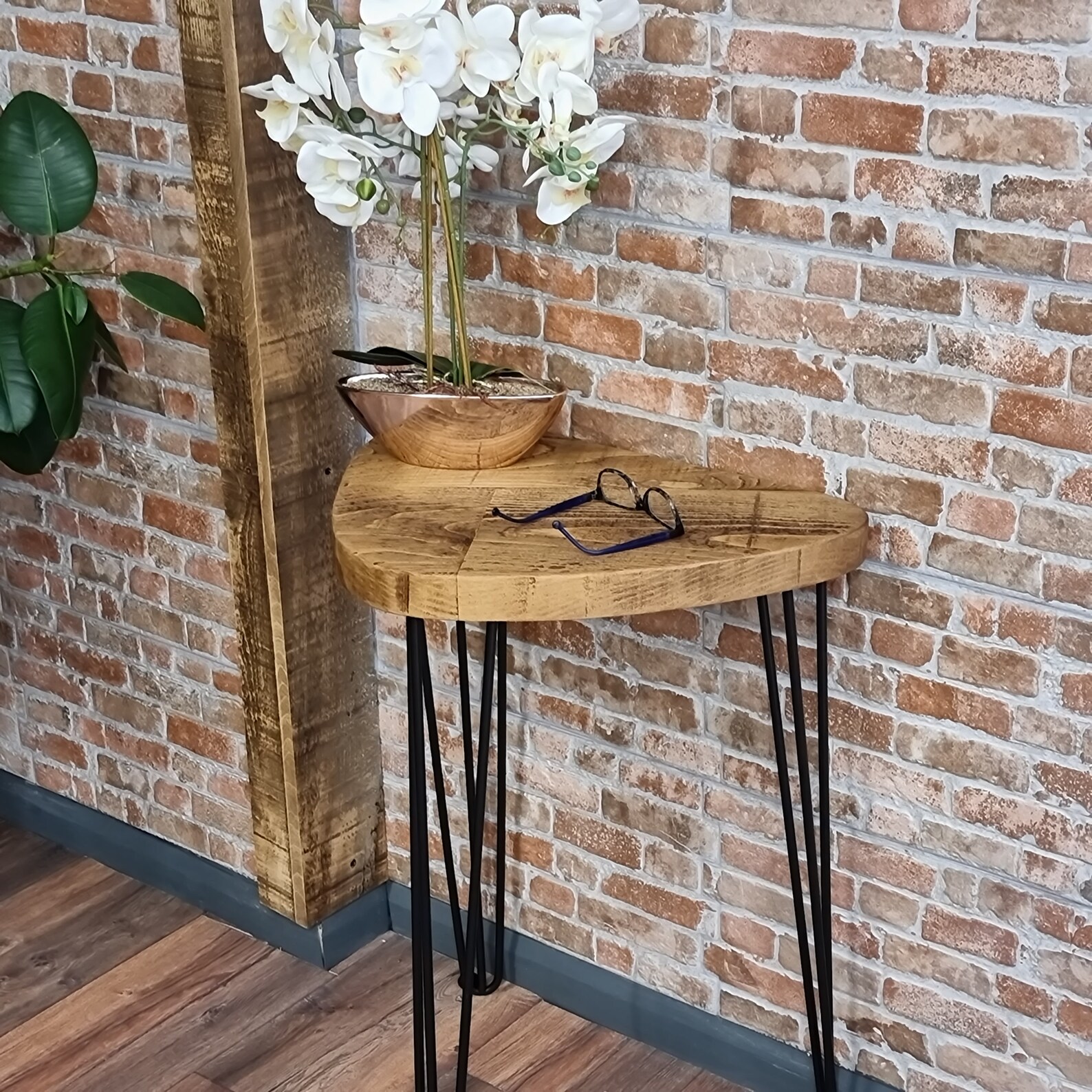 Rustic Leaf Side Table Coffee Table Christmas Tree Stand Plant Etsy