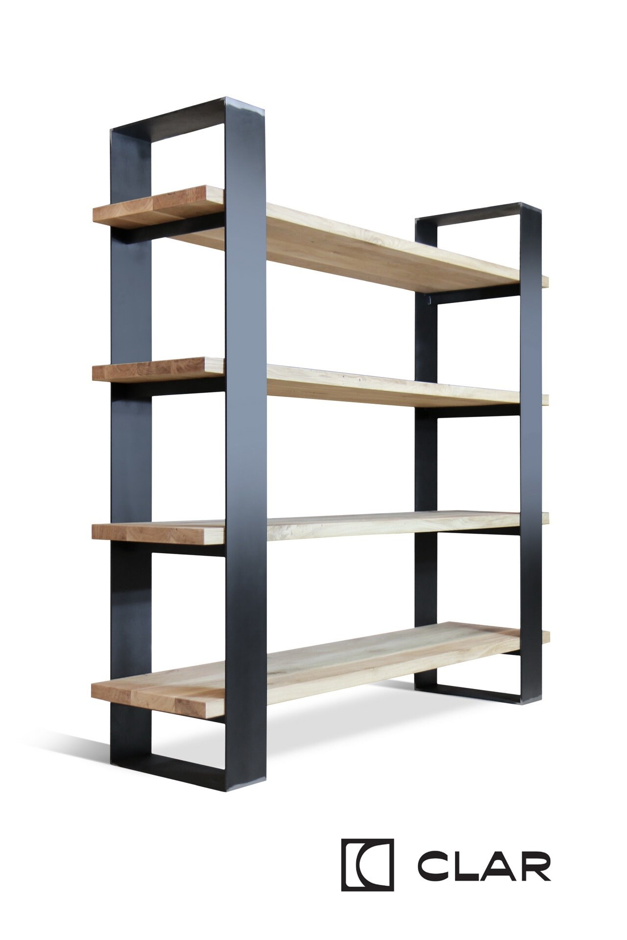 Industrial Shelving Unit, Reclaimed Solid Wood and Metal Frame, Bespoke ...