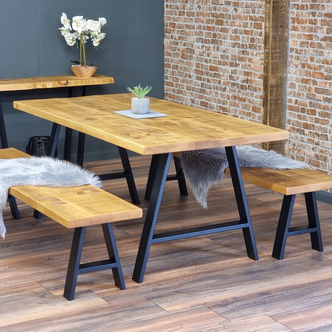 Industrial Dining Table John Lewis Calia Style Industrial Etsy