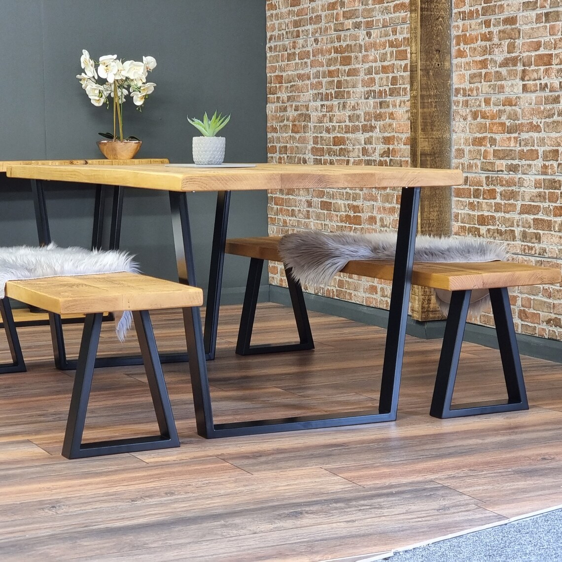 Industrial Dining Table John Lewis Calia Style Industrial Etsy UK