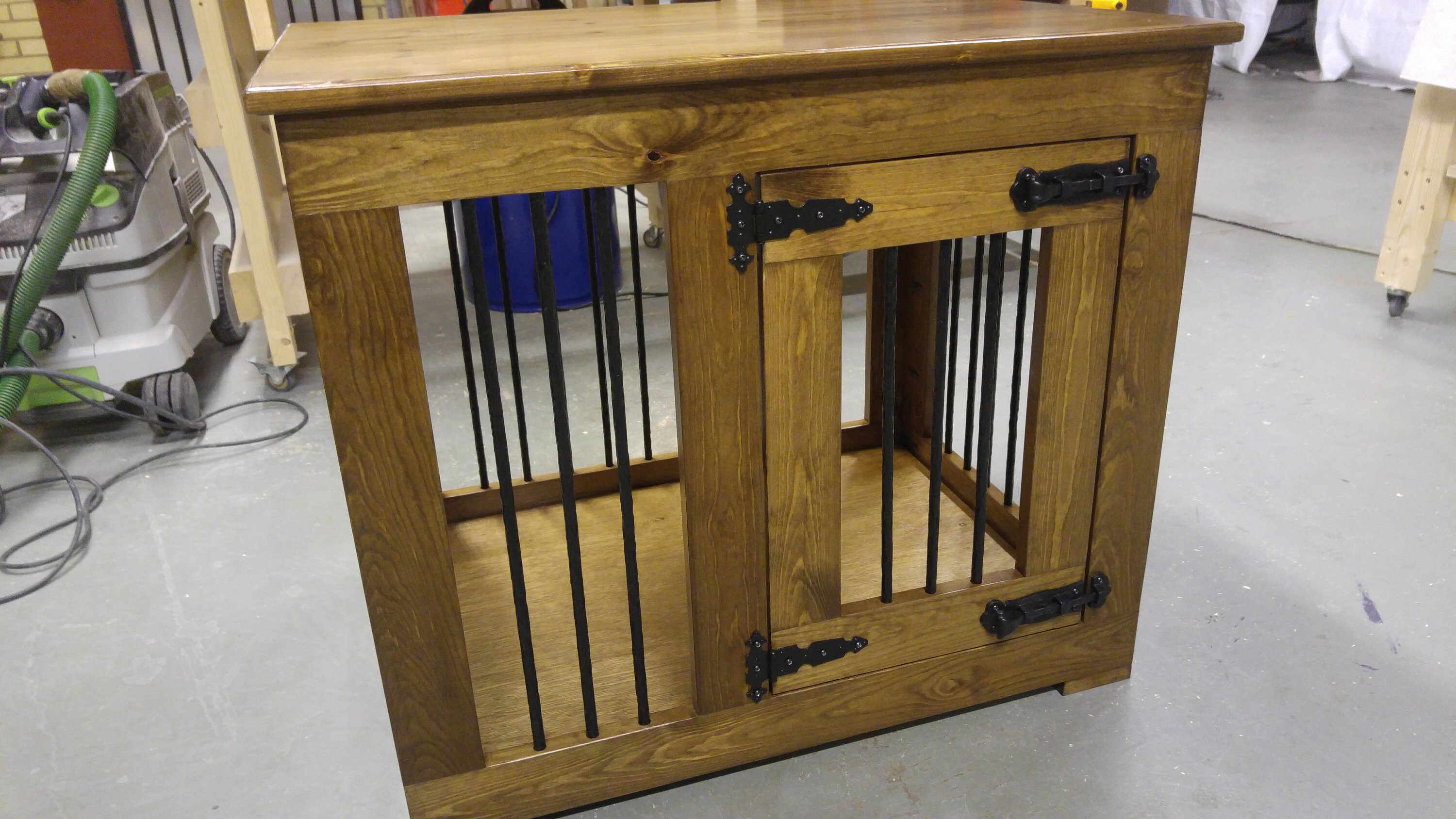 Dog Crate With Bars All The Way Round Dog Kennels Double Etsy