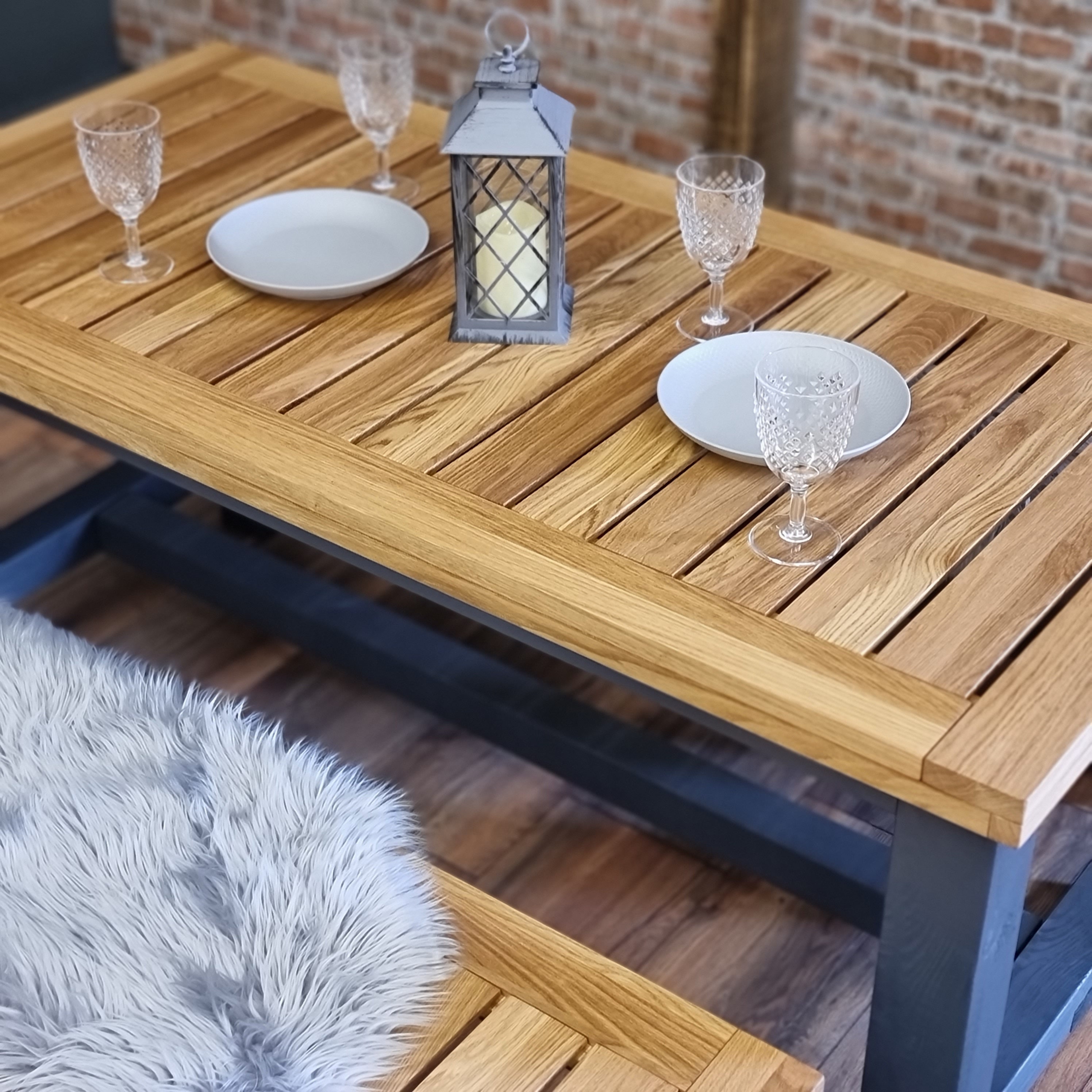 Outdoor Dining Table and Benches Garden Furniture Set Outdoor Furniture ...