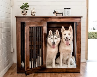 Single Large Deluxe Furniture Pet Sideboard,Dog Cabinet,Pet Furniture,Dog Bed,Dog Crate,Handmade Bespoke,Wood ,Indoor Dog Kennels