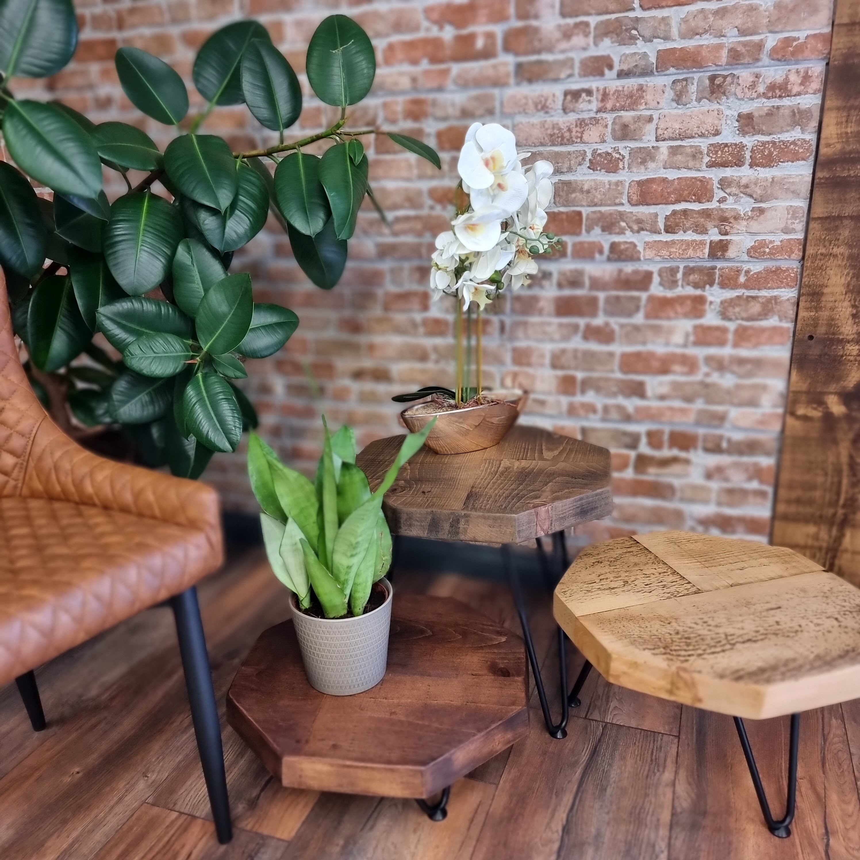 Rustic Octagon Side Table Coffee Table Christmas Tree Stand Etsy UK