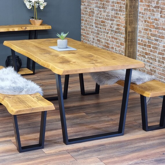 Live edge dining table legs deals