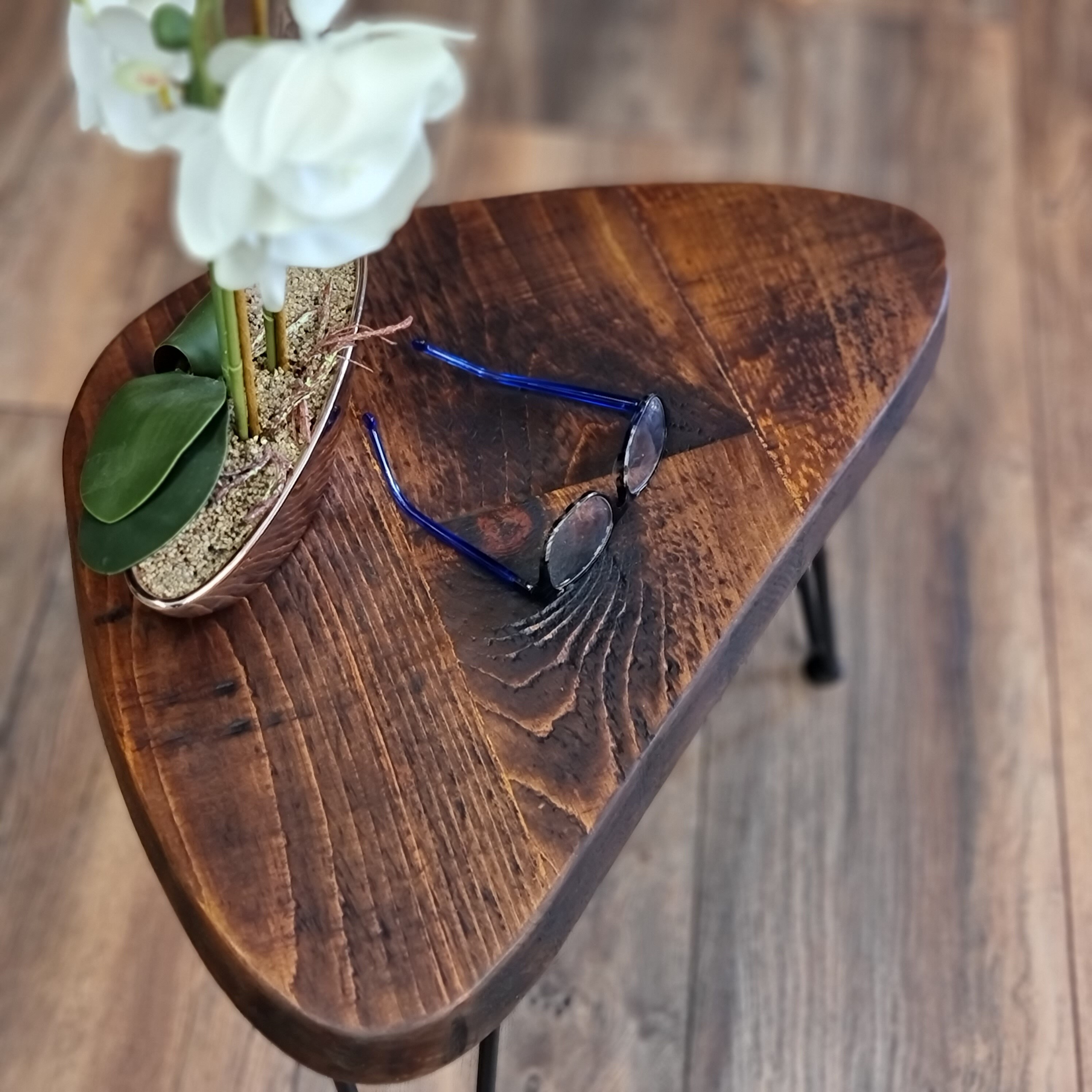 Rustic Leaf Side Table Coffee Table Christmas Tree Stand Plant Etsy