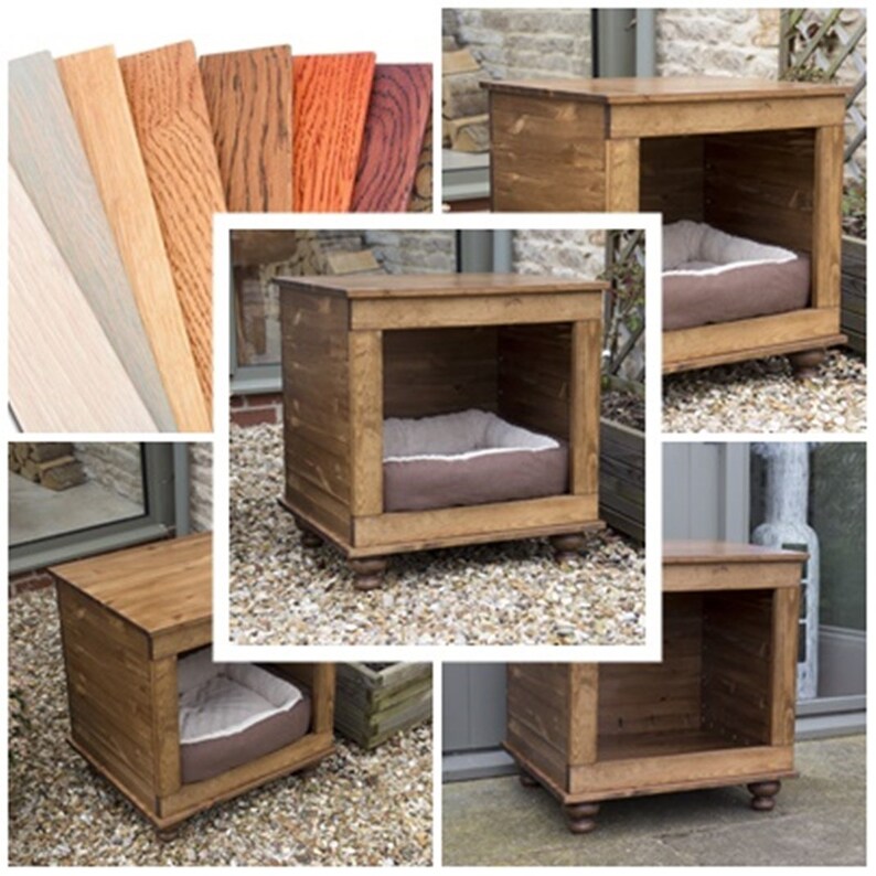 Indoor Dog Kennels Singlemedium Rustic Dog Crate Farmhouse Pet Handmade Hand Crafted Indoor Wooden Dog Furniture Single Medium