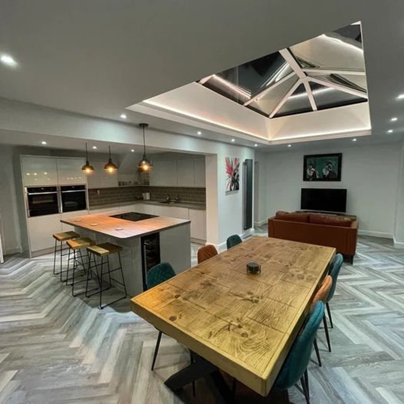 Rustic Industrial Dining Table Farmer Rustic Farmhouse Kitchen Table