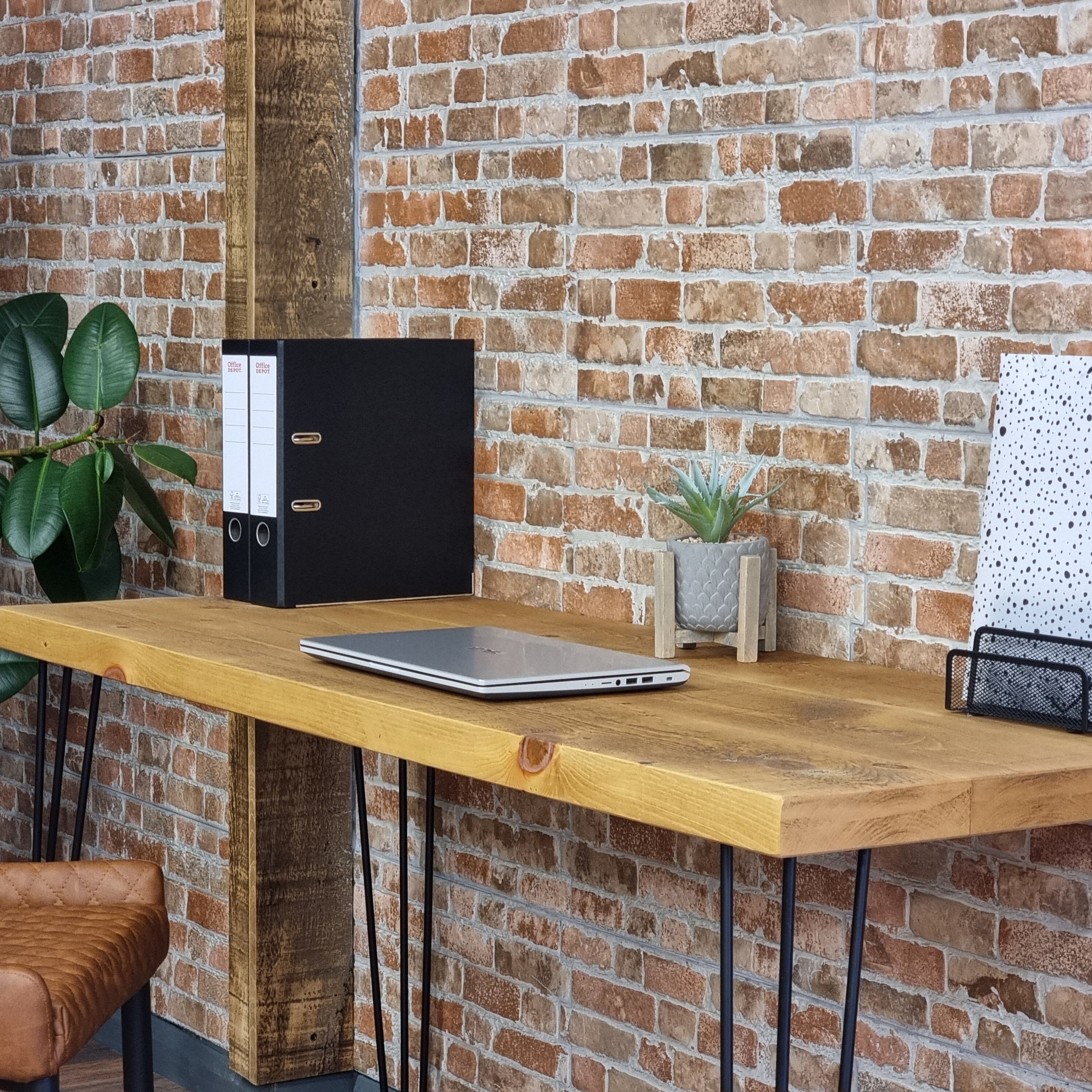 Hairpin Desk Computer Desk With Steel Hairpin Legs Rustic Etsy UK