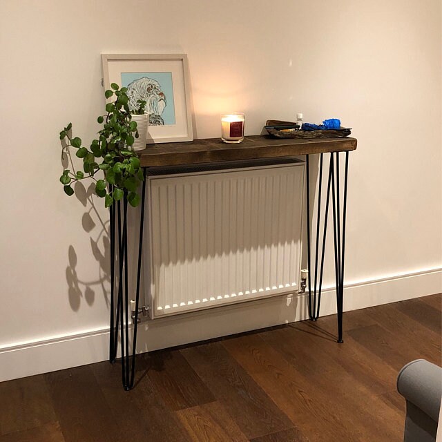Rustic 4 Legs Wood Console Table With Hairpin Singapore Rustic 4 Legs Wood Console Table With, Rustic Console Table With Hairpin Legs