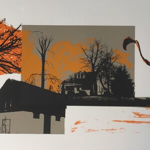 Thompson&#39;s Place - Oryginalna odbitka serigraficzna