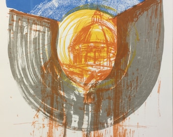 Sant'Andrea della Valle - Original Serigraph Print