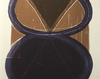 Presión/Tiempo - Impresión Serigraph Original