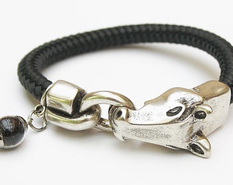 Horse hair/fur bracelet unisex, souvenir souvenir gift for woman / man, sailing rope customizable