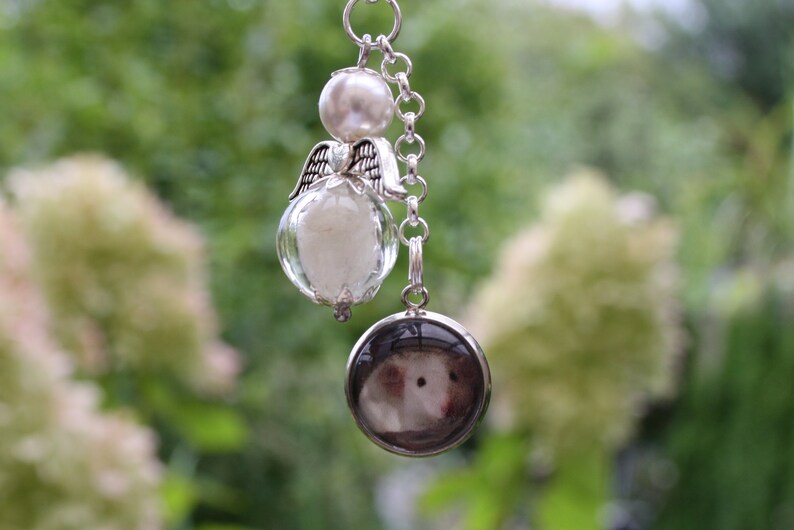 Tierhaar Engel Anhänger Foto Katze Pferd Hund Andenken Etsy