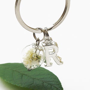 Real dandelion keychain bag pendant key chain dandelion pendant gift girlfriend farewell gift wish key ring image 6