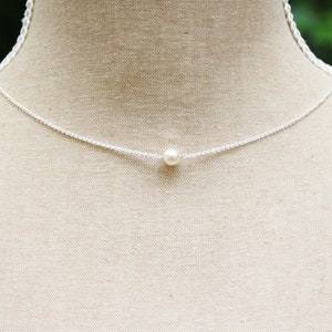 Rückenkette Brautschmuck Silber 925 rosévergoldet Perlen individuell Hochzeit Halskette nach Maß Bild 5