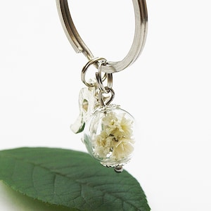 Echte Pusteblume Schlüsselanhänger Taschenanhänger key chain Pusteblumenanhänger Geschenk Freundin Abschiedsgeschenk Wünschen Schlüsselring Bild 5