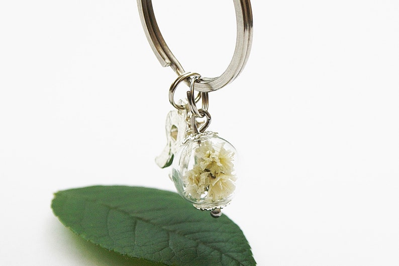 Real dandelion keychain bag pendant key chain dandelion pendant gift girlfriend farewell gift wish key ring image 5