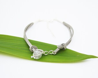 Tierhaar Armband 925er Sterling Silber Infinity Haar Erinnerung