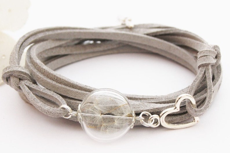 DUR Leder Wickelarmband – Grau-Blau, 62 Cm Länge – Stylisches Schmuckstück Für Herren & Damen