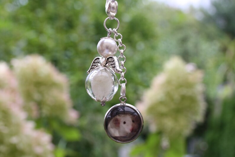 Tierhaar Engel Anhänger Foto Katze Pferd Hund Andenken Etsy