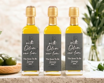 Detalles de aceite de oliva con aroma a amor / Detalles de aceite de oliva infusionado con amor / Detalles de aceite de oliva para bodas / Aceite de oliva para bodas / 60 ml, 100 ml, 200 ml