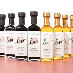 Olive Oil Favors 60ml Infused with Love Olive You Olive Oil Shower Favor Olive Oil & Vinegar Olive Oil Party Favor Party Favor image 1