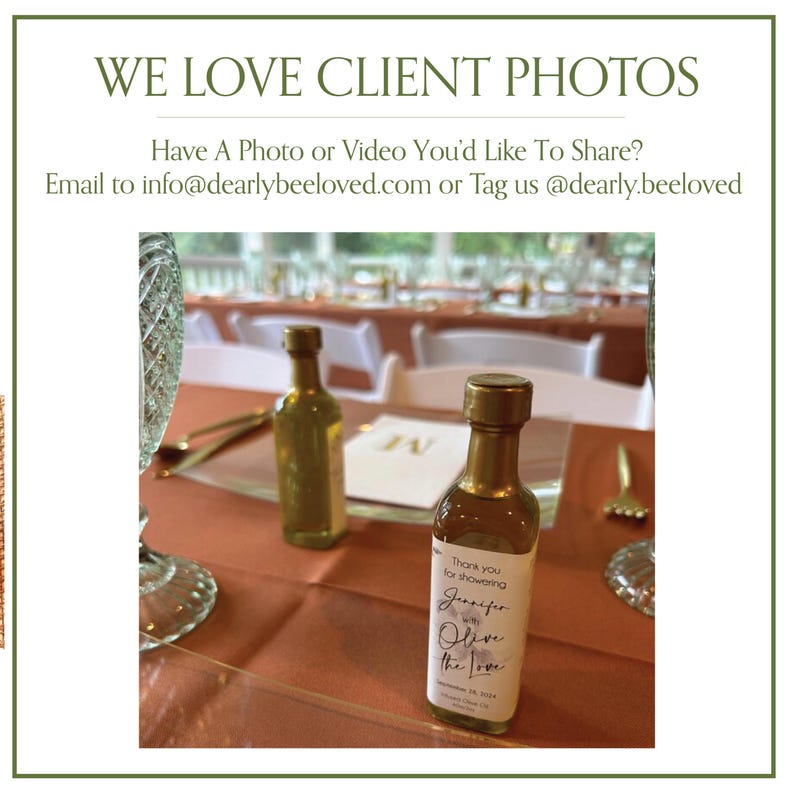 Lemon Olive Oil Favors | Thank You For Showering With Love | Olive You Favors | Olive Oil Bridal Shower | Baby Shower | 60ml, 100ml, 200ml image 14
