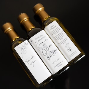 Lemon Olive Oil Favors 60ml | Amalfi Favors | Olive You Favors | Olive Oil Bridal Shower Favor | Olive Oil Baby Shower Favor | Custom Label