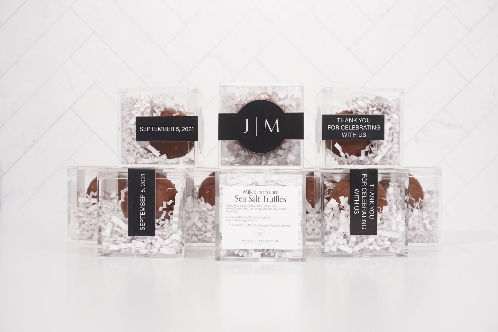 Chocolate Truffle Favor Truffles Wedding Favors Etsy