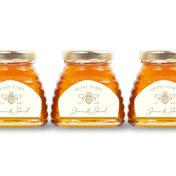 Meant to Bee Honey Wedding Favors | Fall Inspired Honey Wedding Favor | Bridal Shower Honey Favor | Bridal Shower Favor | Cute Event Favor