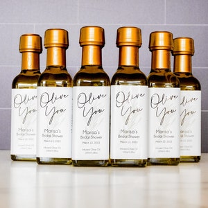 Olive You Olive Oil Favors 60ml | Infused with Love Olive Oil Favor | Olive You Favors | Olive Oil Wedding Favor | Greek Wedding Favors