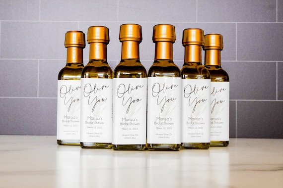 BULK 100 Olive Oil Favors 60ml Infused With Love Olive Oil Favor Olive You  Favors Olive Oil Wedding Favor Olive Oil & Vinegar Set 