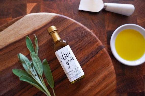 BULK 100 Olive Oil Favors 60ml Infused With Love Olive Oil Favor