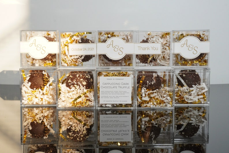 Chocolate Truffle Favor Truffles Wedding Favors Etsy